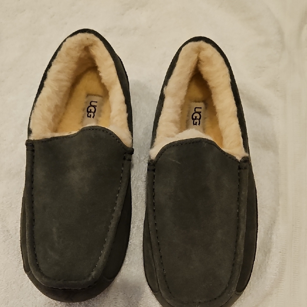 UGG Men's Dark Gray Suede Loafers